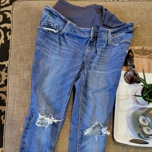 Old Navy Maternity Ripped Knee Jean